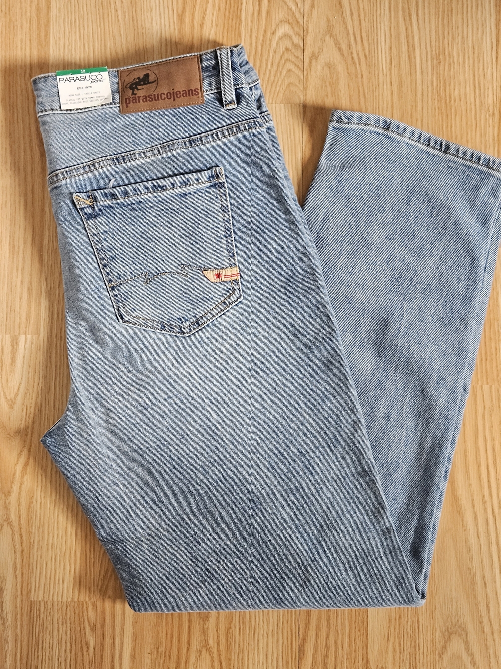 Parasuco Medium Light Blue Denim Jeans, Size 12